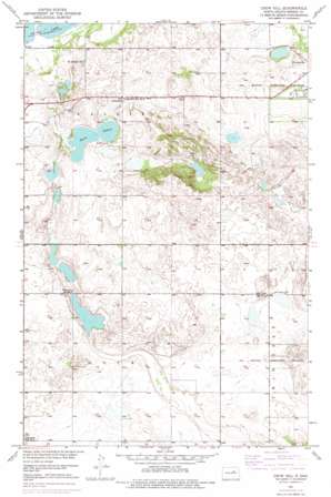 Crow Hill topo map