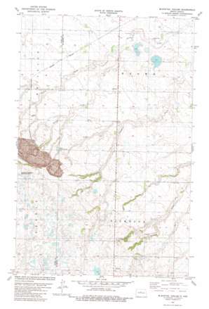 Blacktail Coulee topo map