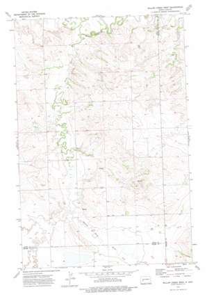 Willow Creek West topo map