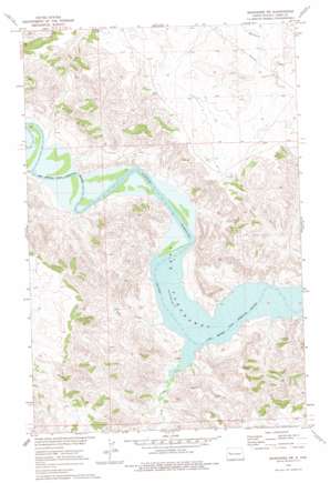 Mandaree SW USGS topographic map 47102e6
