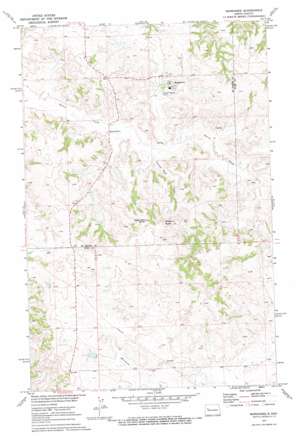 Mandaree USGS topographic map 47102f6