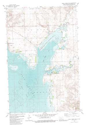 Shell Creek Bay topo map