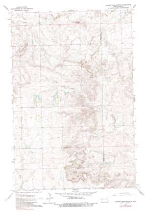 Hungry Man Butte topo map
