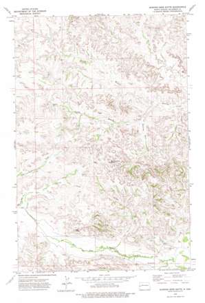 Burning Mine Butte topo map