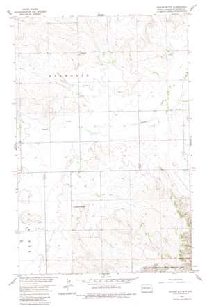 Stocke Butte topo map