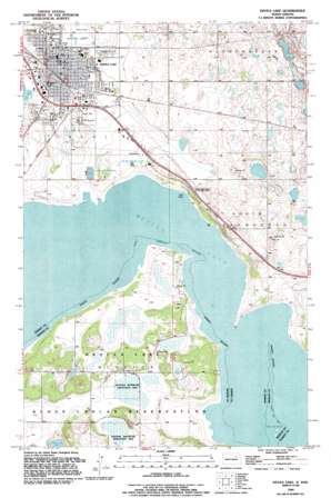Devils Lake topo map