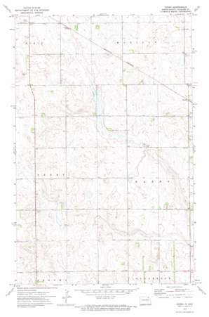 Easby topo map