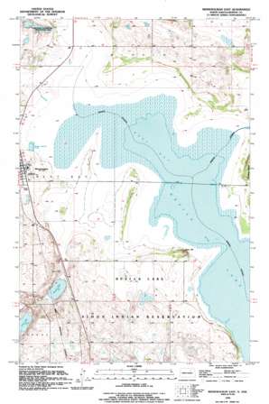 Minnewaukan East USGS topographic map 48099a2