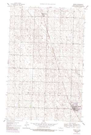 Mohall topo map