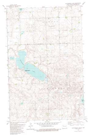 Cottonwood Lake topo map