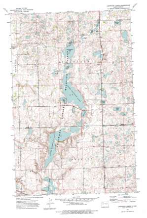 Lostwood Lakes topo map