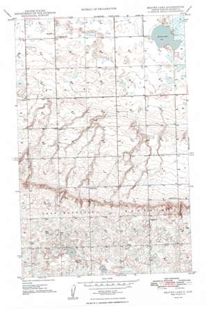 Beaver Lake USGS topographic map 48102g6