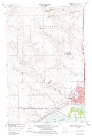 Williston West USGS topographic map 48103b6