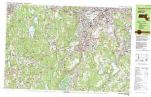 Worcester South topo map