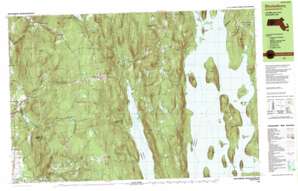 Quabbin Reservoir topo map
