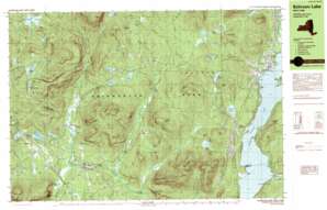 Schroon Lake topo map
