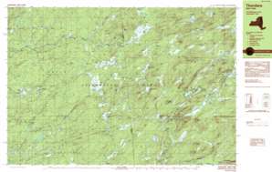 Thendara USGS topographic map 43075f1