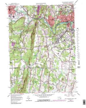 West Springfield topo map
