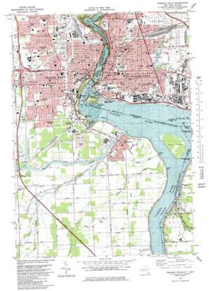 Niagara Falls USGS topographic map 43079a1