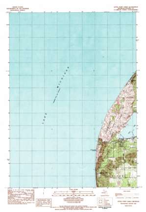 Little Point Sable topo map