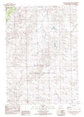 Lone Well Creek West topo map