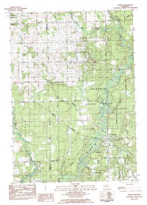 Cadillac USGS topographic map 44085a1