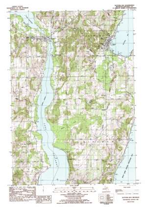Suttons Bay topo map