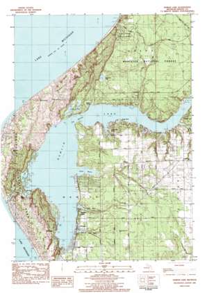 Hamlin Lake topo map