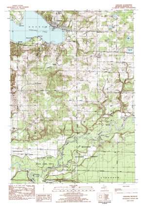 Onekama USGS topographic map 44086c2