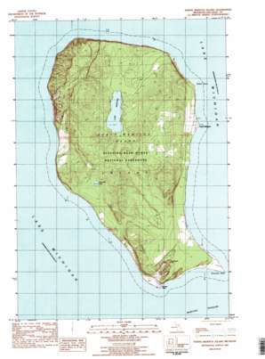 North Manitou Island USGS topographic map 45085a8
