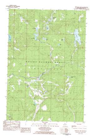 Winslow Lake topo map