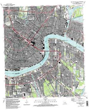 New Orleans East USGS topographic map 29090h1
