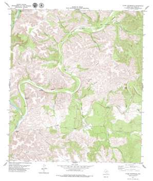 Clark Waterhole topo map