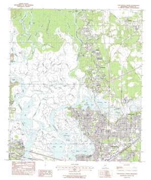 Pascagoula North USGS topographic map 30088d5