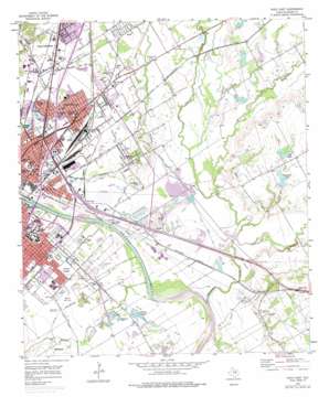 Waco East USGS topographic map 31097e1