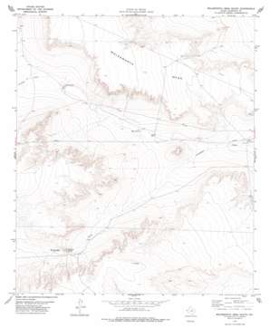 Molesworth Mesa South topo map