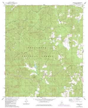 Pondville topo map