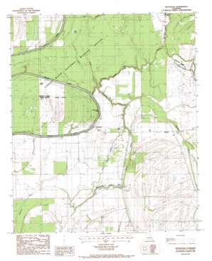 Westwood topo map
