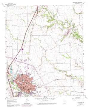 Waxahachie USGS topographic map 32096d7
