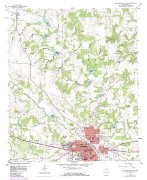 Weatherford North topo map