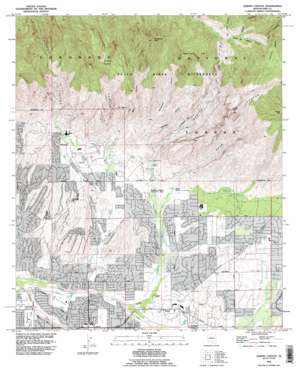 Sabino Canyon USGS topographic map 32110c7