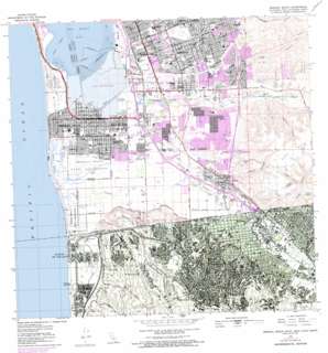 San Diego and Vicinity USGS topographic map 32117e1