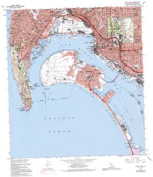 San Diego and Vicinity USGS topographic map 32117f2