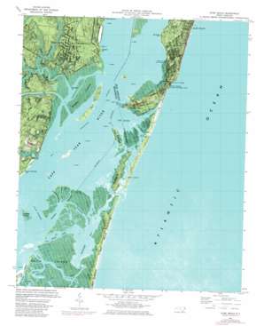 Kure Beach USGS topographic map 33077h8