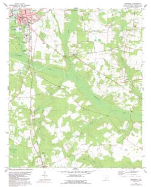 Barnwell USGS topographic map 33081b3