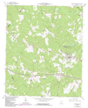 Crawfordville USGS topographic map 33082e8
