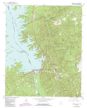 Clarks Hill topo map