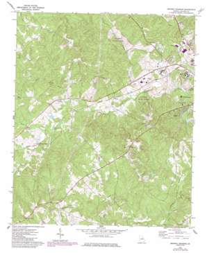 Browns Crossing topo map
