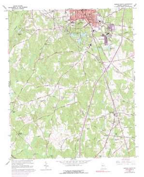 Newnan South USGS topographic map 33084c7