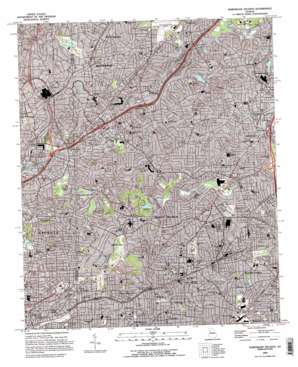 Northeast Atlanta USGS topographic map 33084g3